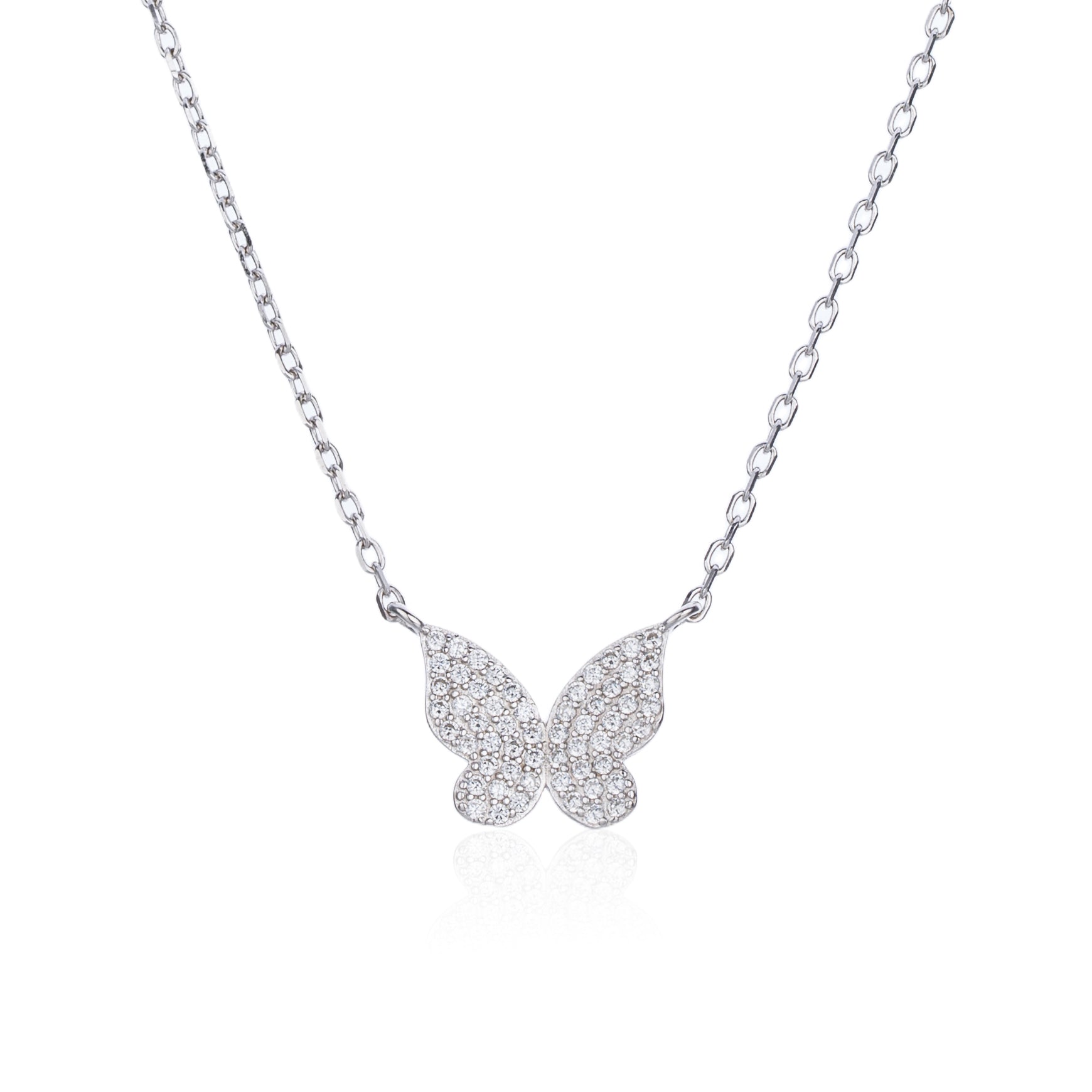 שרשרת תליון פרפר מכסף סטרלינג 925