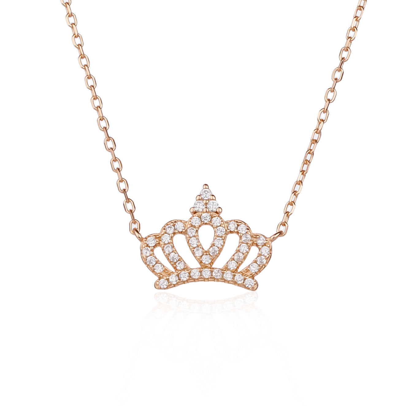 שרשרת תליון כתר מכסף סטרלינג 925