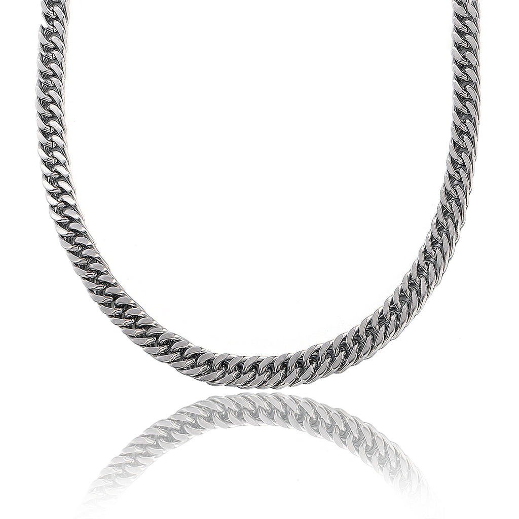 שרשרת סטיינלס סטיל שחורה – 9 מ״מ