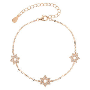 צמיד כסף סטרלינג 925 בעיצוב נשי עם אלמנטים עדינים