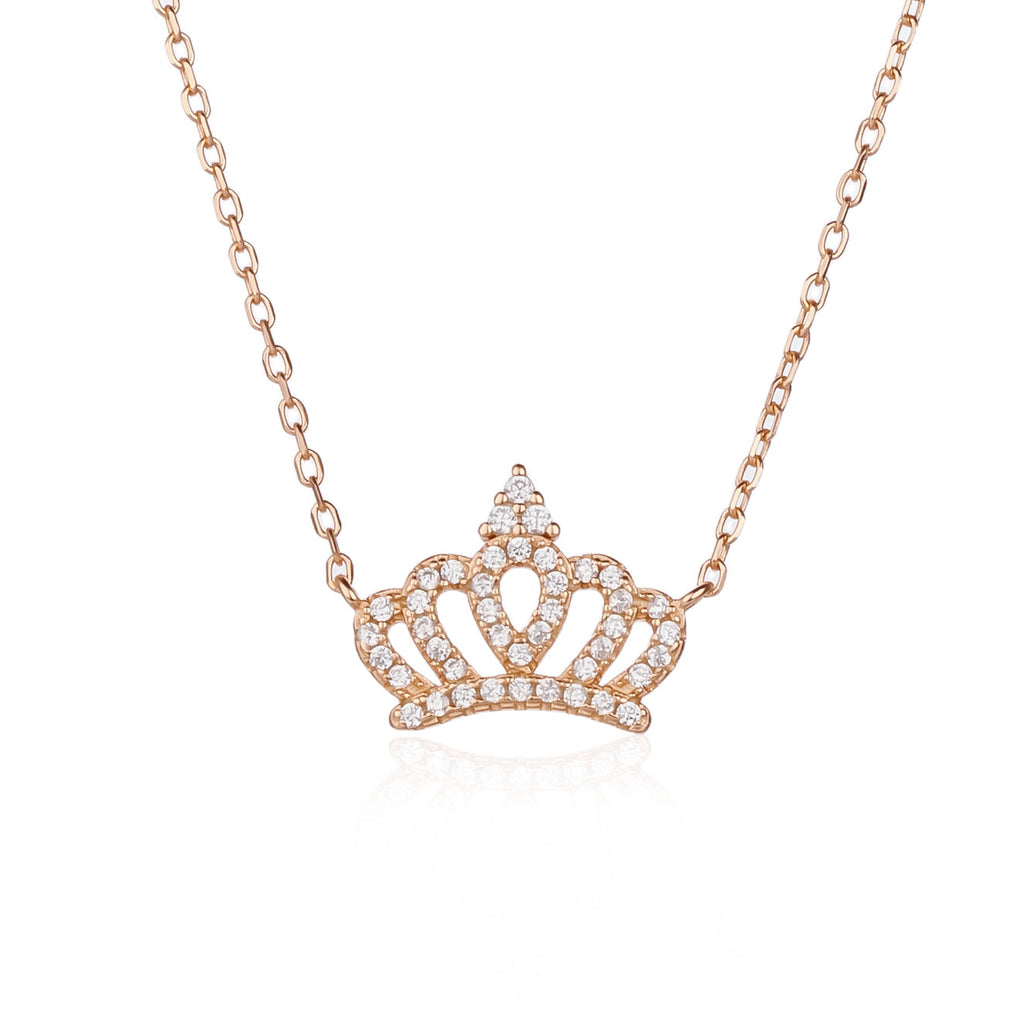 שרשרת תליון כתר מכסף סטרלינג 925