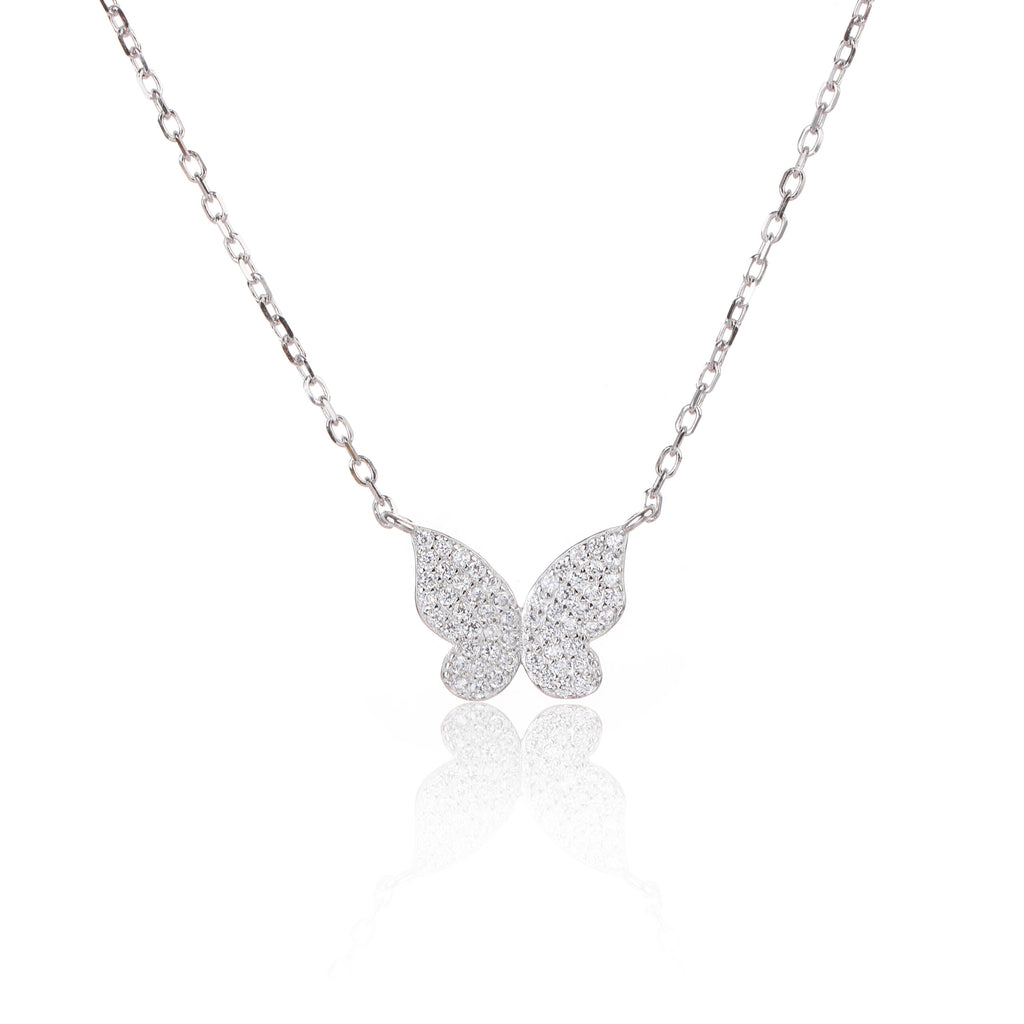 שרשרת תליון פרפר מכסף סטרלינג 925