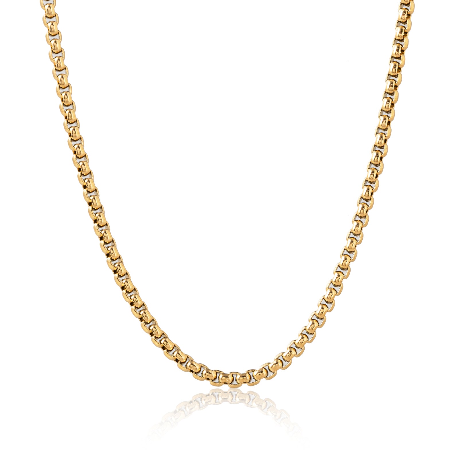 שרשרת כסף סטרלינג 925 בציפוי זהב – עיצוב קלאסי