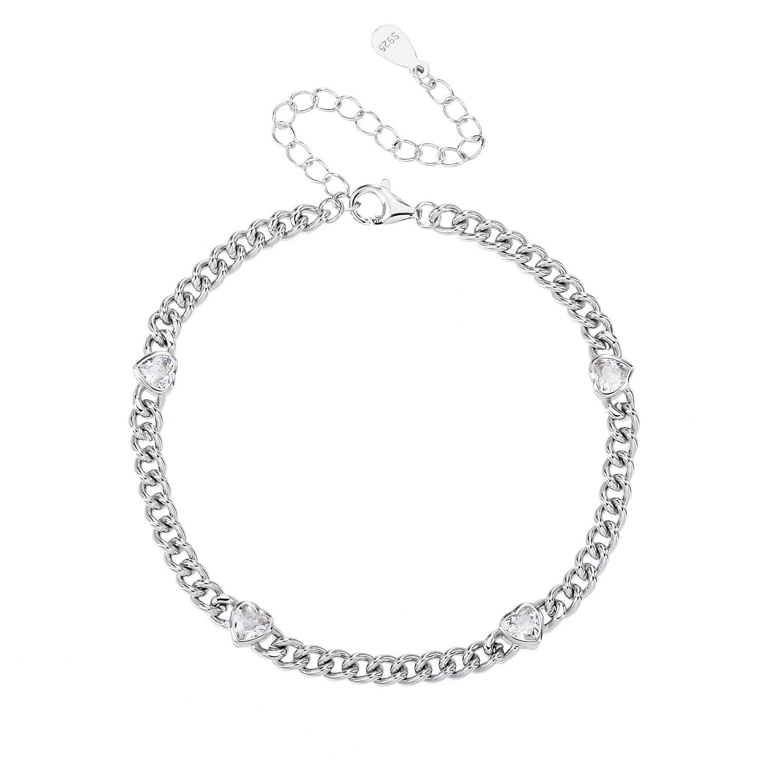 צמיד כסף סטרלינג 925 עדין – עיצוב קלאסי מתכוונן