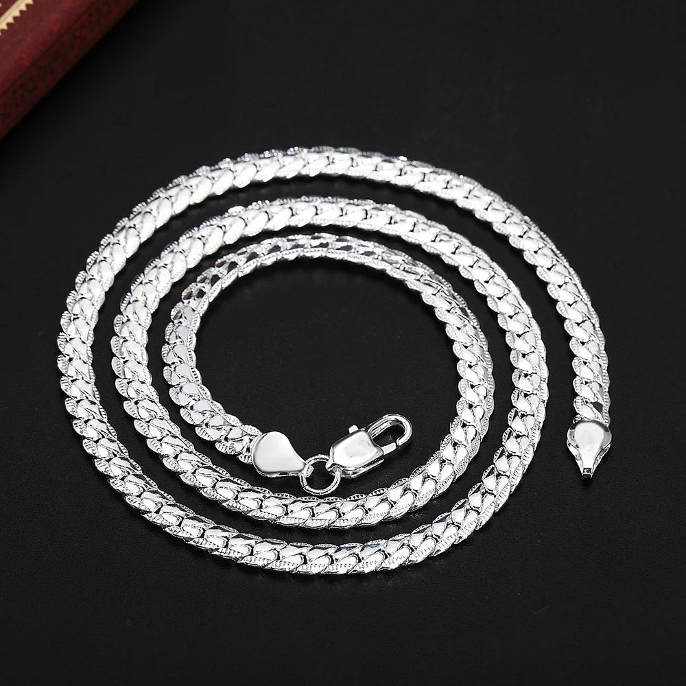 Veloura™ Serpent Weave Chain – Premium Silver Edition