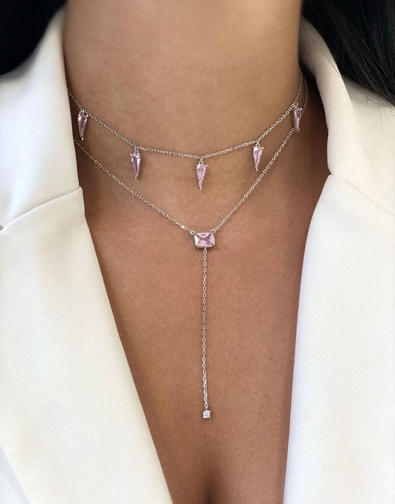 סט שרשראות גוף עדין מכסף סטרלינג 925