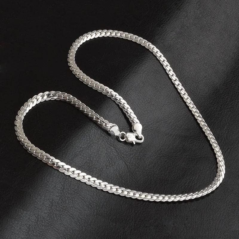 Veloura™ Serpent Weave Chain – Premium Silver Edition