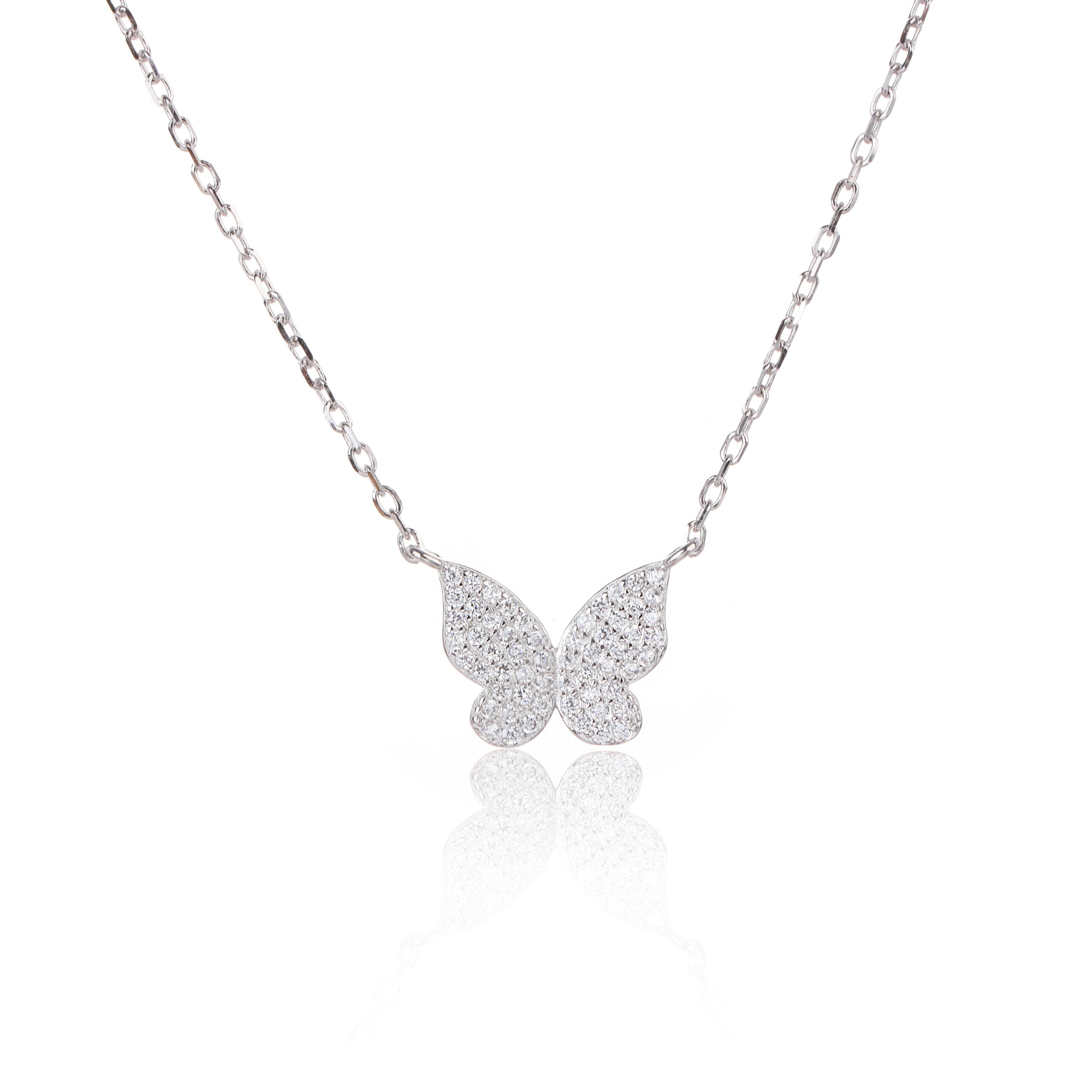 שרשרת תליון פרפר מכסף סטרלינג 925