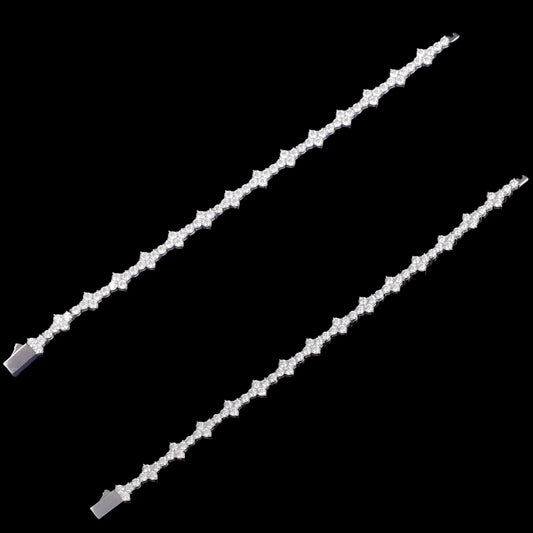 Veloura™ White Frost – Diamond Line Bracelet