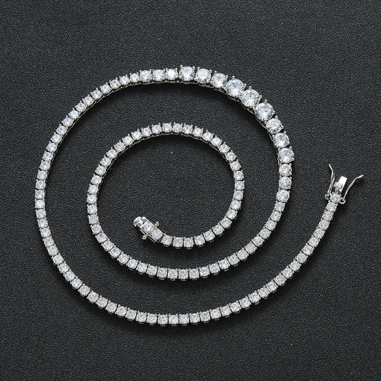 Veloura™ Diamond Link Cuban Chain – Double Row Iced Silver Edition